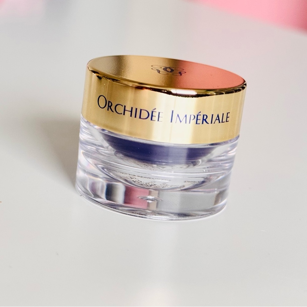 GUERLAIN Orchidee Imperiale Exceptional Complete Face Cream EMPTY Travel Jar 7mL